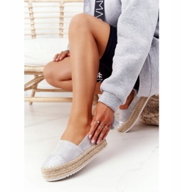 S.Barski Espadrilles On The Straw Platform S. Barski Grey beige 2