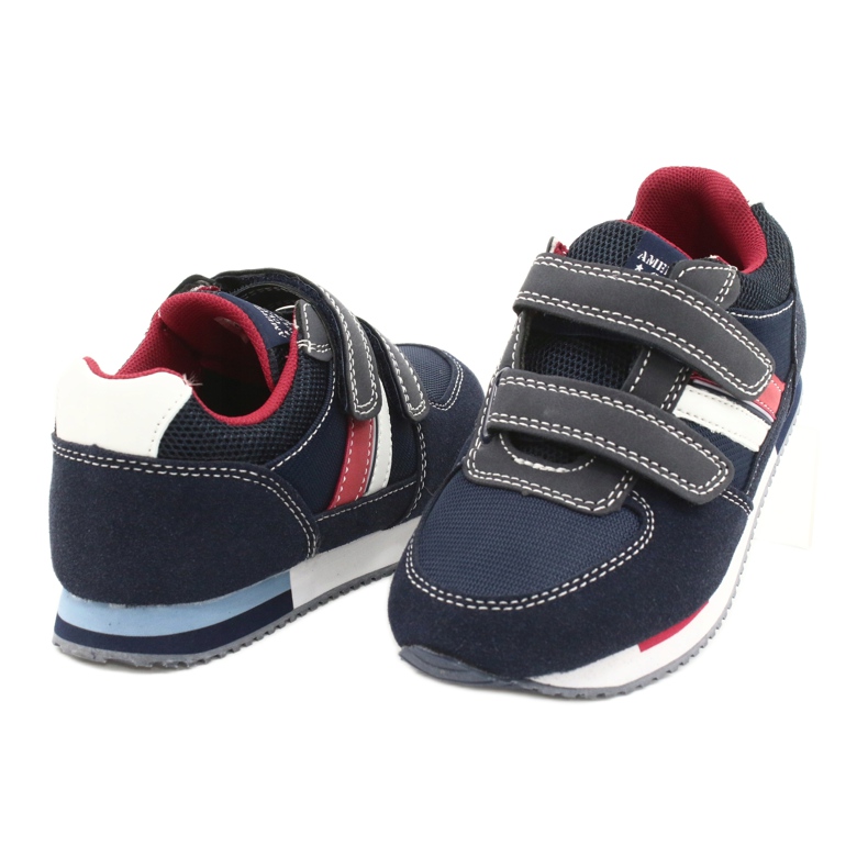 American Club Dunkelblaue Kinderschuhe RH24 3