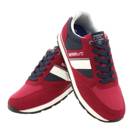 American Club RH14 Herren Sportschuhe weiß rot navy blau 4