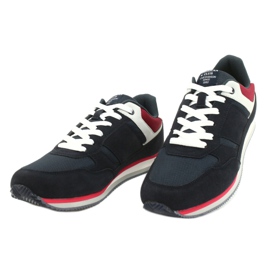 American Club FH12 Leichte Sneaker weiß rot navy blau 2