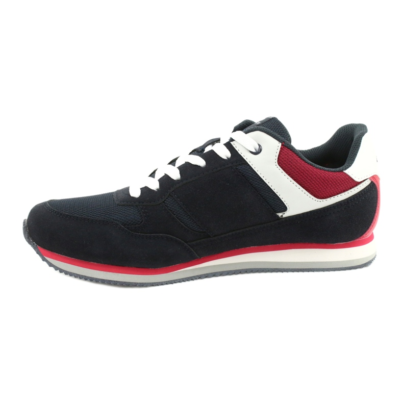 American Club FH12 Leichte Sneaker weiß rot navy blau 1