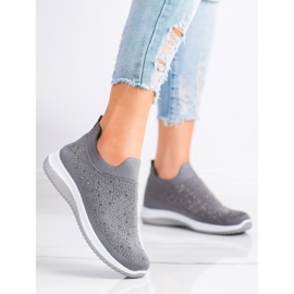 Renda Slip-on-Sneaker für den Frühling grau 1