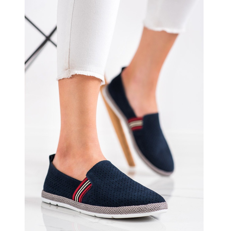 Filippo Marineblaue Lederslipper 2