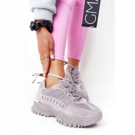 PS1 Damen Sneaker auf großer Sohle Grau Good Mood 1