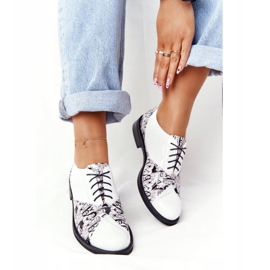 PV3 Visconi Lederschuhe Damen 7439294 Weiß-Schwarz 2