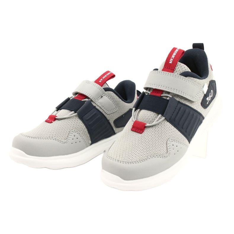 American Club AA06 Sportschuhe mit Ledersohle grau 2