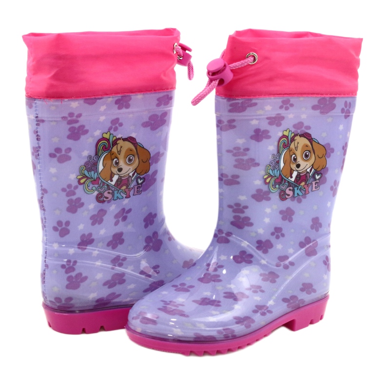 American Club Amerikanische Lavendel Gummistiefel SKYE KAL04 violett rosa 2