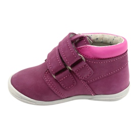Mazurek Sportschuhe aus Leder mit Klettverschluss 1355 fuchsia-rosa 1
