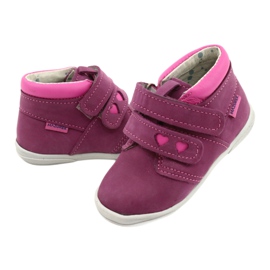 Mazurek Sportschuhe aus Leder mit Klettverschluss 1355 fuchsia-rosa 3