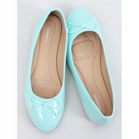Mint lackierte Ballerinas 1JB-18181 Grün 1