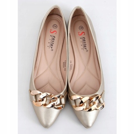 Ballerinas mit Kette gold CD82P Gold golden 1