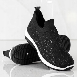 Renda Slip-on-Sneaker für den Frühling schwarz 1