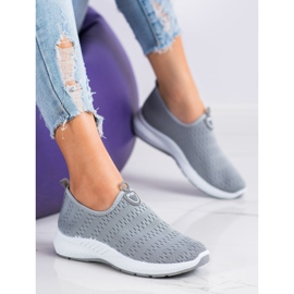 SHELOVET Leichte Slip-On-Sneakers grau 1