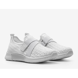 Akira weiße Sportschuhe zum Hineinschlüpfen 1