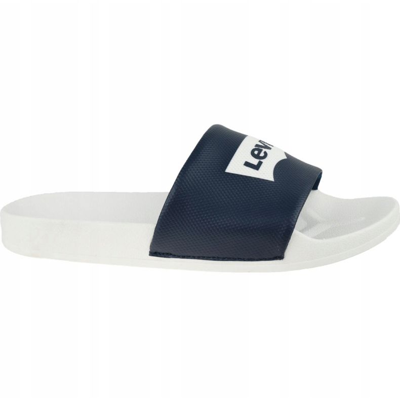 Levi's Batwing Slide Sandale 228998-756-51 weiß marineblau 2