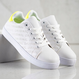 SHELOVET Original niedrige Sneakers weiß 1