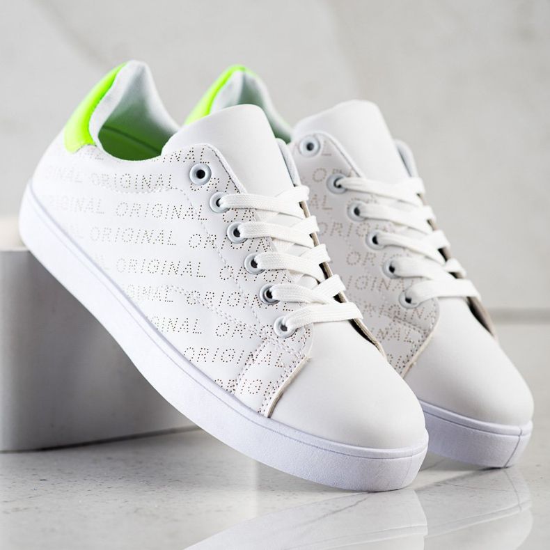 SHELOVET Original niedrige Sneakers weiß 1