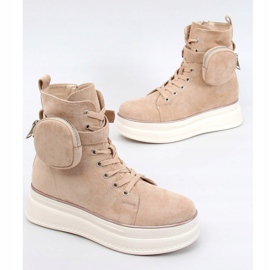 High-Top-Sneaker mit Beutel beige HO263 Beige 1