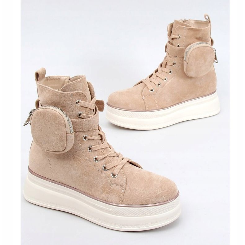 High-Top-Sneaker mit Beutel beige HO263 Beige 1