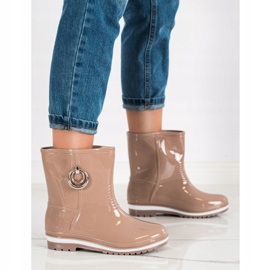 Bona Galoschen mit goldenem Ornament beige 1