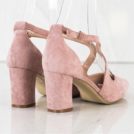 Elegante Sergio Leone Pumps rosa 1