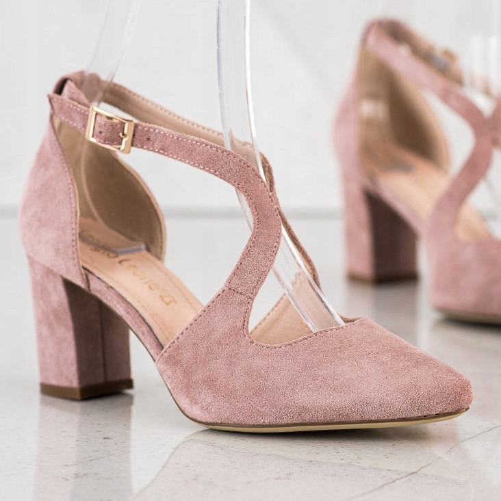 Elegante Sergio Leone Pumps rosa 2