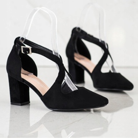 Elegante Sergio Leone Pumps schwarz 2