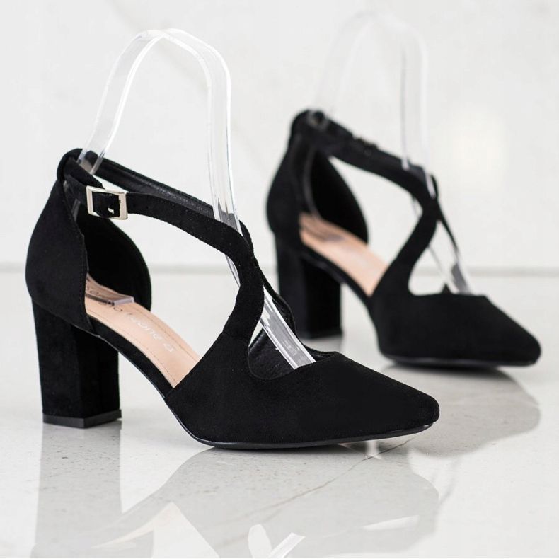 Elegante Sergio Leone Pumps schwarz 2
