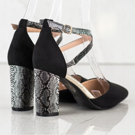 S. BARSKI Stilvolle Pumps auf einer Säule schwarz 2