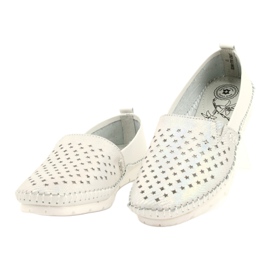 Evento Damen Loafer 21PB32-3613 weiß und silber 2
