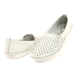 Evento Damen Loafer 21PB32-3613 weiß und silber 3
