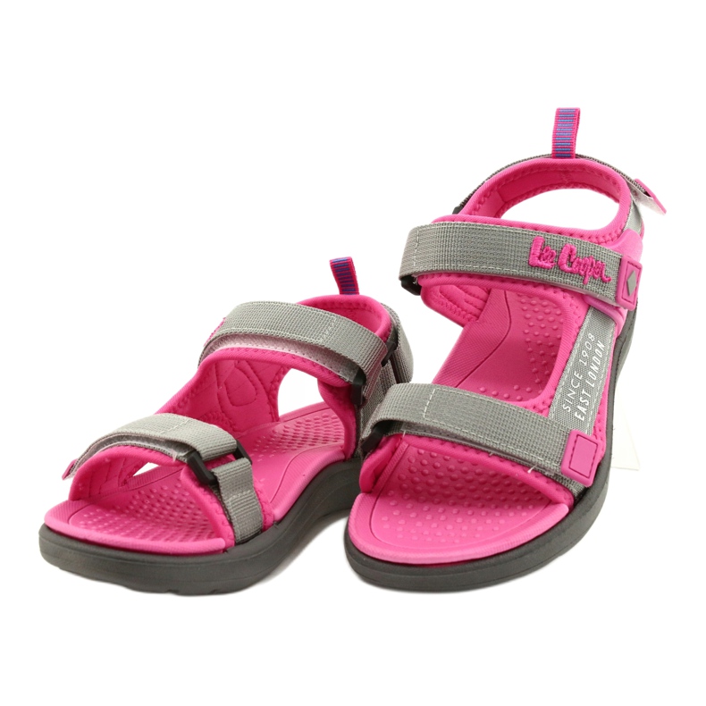 Sandalen Mädchenschuhe Lee Cooper 20S-TS-031 Schaumstoffeinlage rosa grau 2