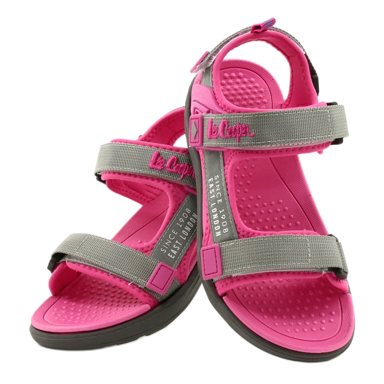Sandalen Mädchenschuhe Lee Cooper 20S-TS-031 Schaumstoffeinlage rosa grau 5