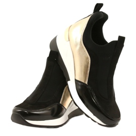 Evento Keilsneaker 21PB35-4000 schwarz golden 6