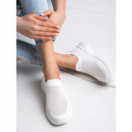 Ideal Shoes Slipper mit Mesh weiß 2