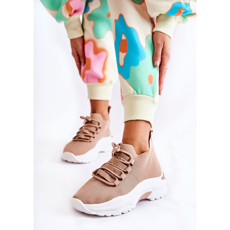 Sportsocken für Damen Beige KeSports 1