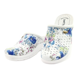 Weiße Comfooty Alessia Flip-Flops mehrfarbig 2