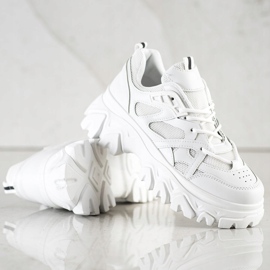 SHELOVET Weiße Mode-Turnschuhe 1