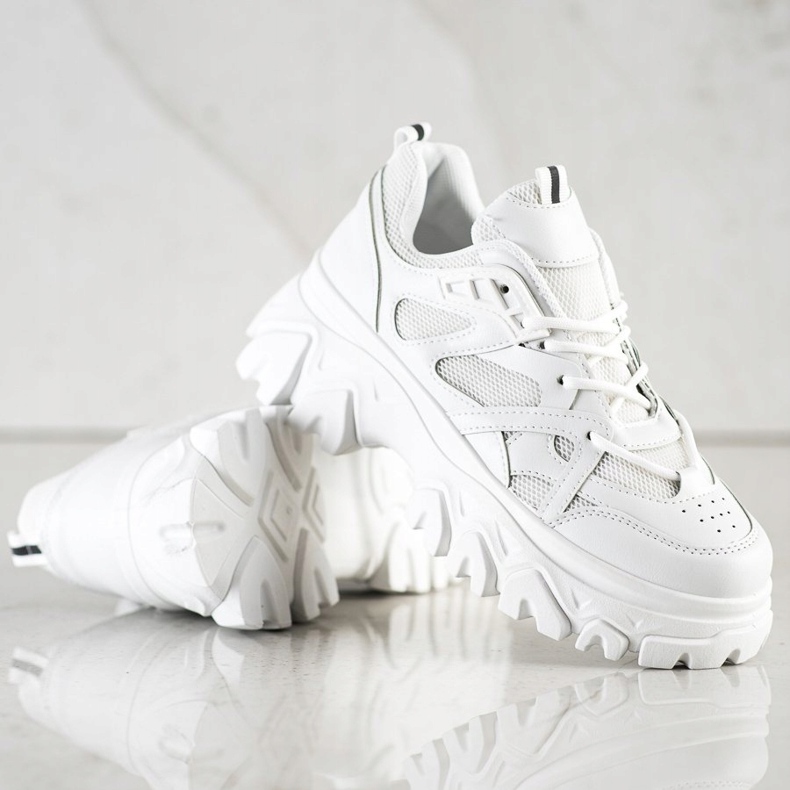 SHELOVET Weiße Mode-Turnschuhe 1