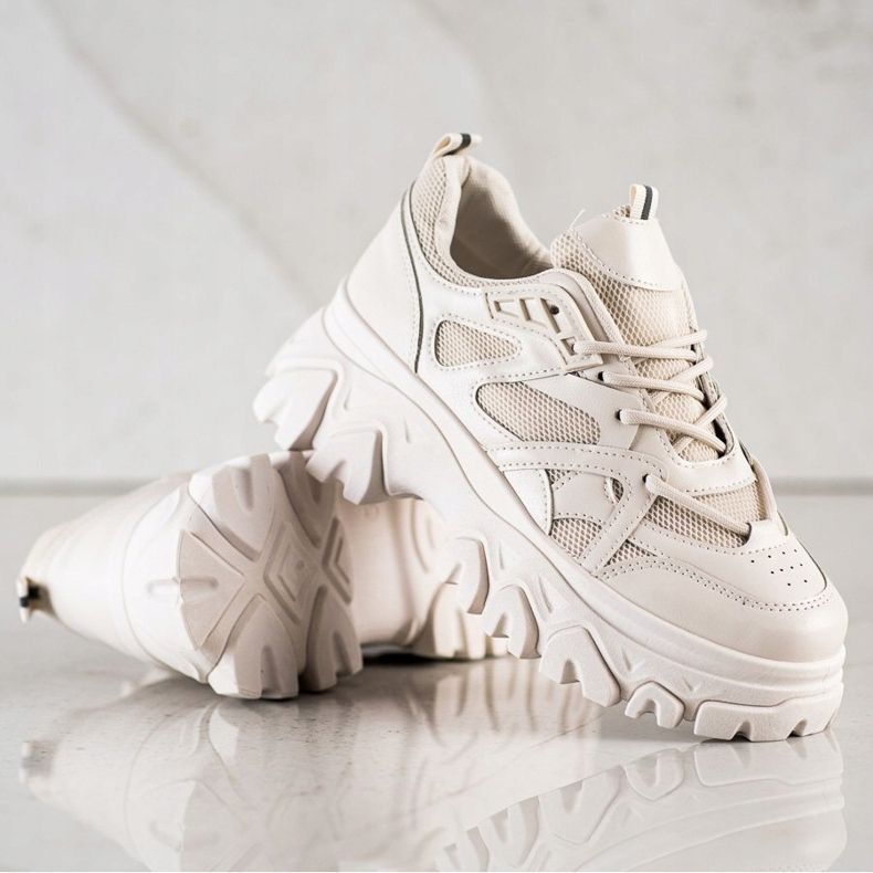 SHELOVET Beige Fashion Sneakers braun 1