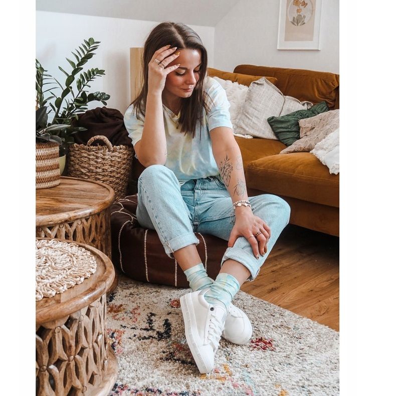 Damen Sneaker Big Star White Snake GG274194 weiß 2