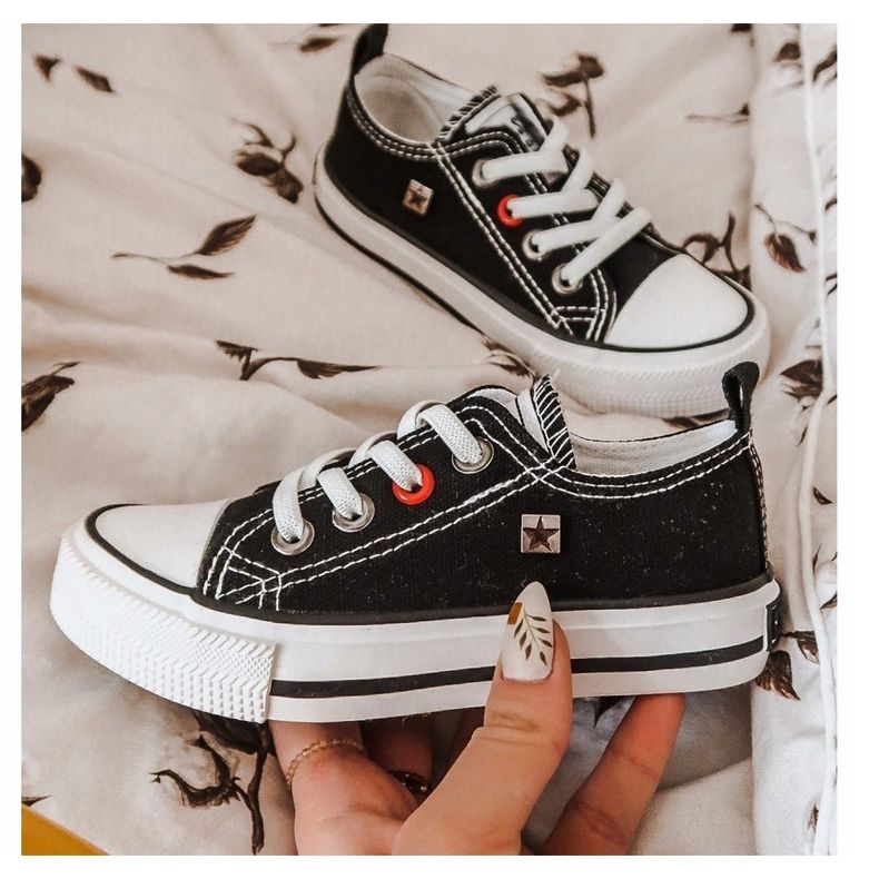 Klassisch niedrige Sneakers für Kinder Big Star HH374090 Schwarz ['schwarz'] 2