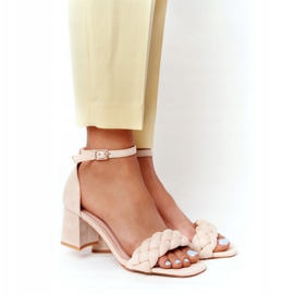 PS1 High Heel Sandalen aus Wildleder Beige Long Island 2