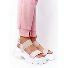 PS1 Vagabond Beige Plateau-Sandalen 2