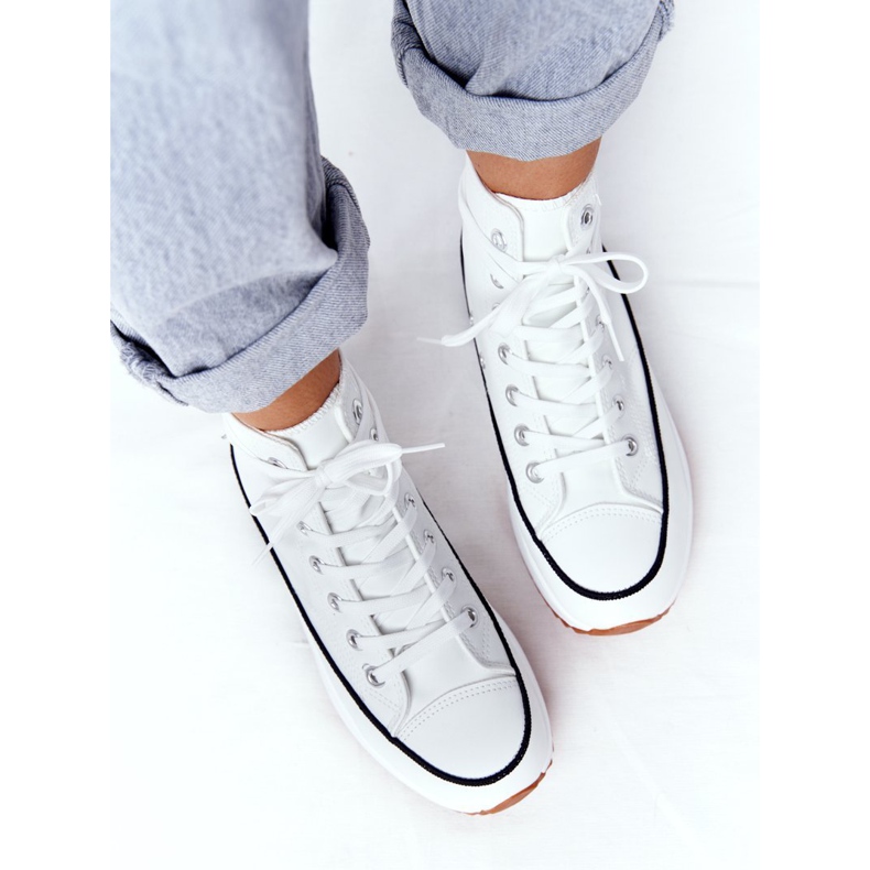 PS1 Sneakers aus Leder auf einer weißen Coachella-Plattform 2