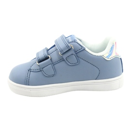American Club Klettschuhe ES22 / 21 blau silber- 1