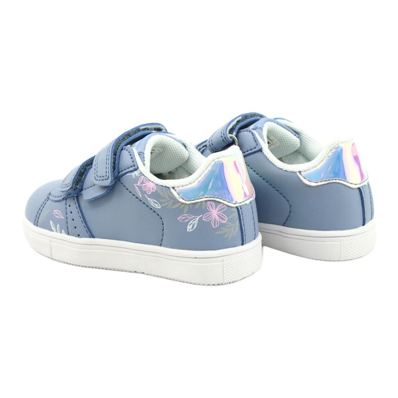 American Club Klettschuhe ES22 / 21 blau silber- 5