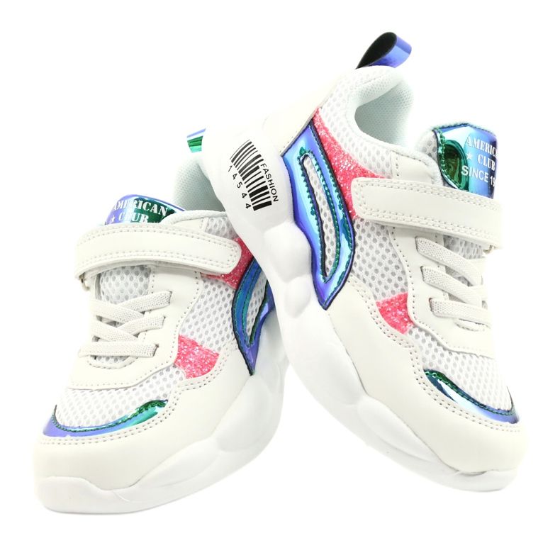 American Club Modische Halographic-Sportschuhe ES23/21 Weiß 4