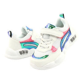 American Club Modische Halographic-Sportschuhe ES23/21 Weiß 3