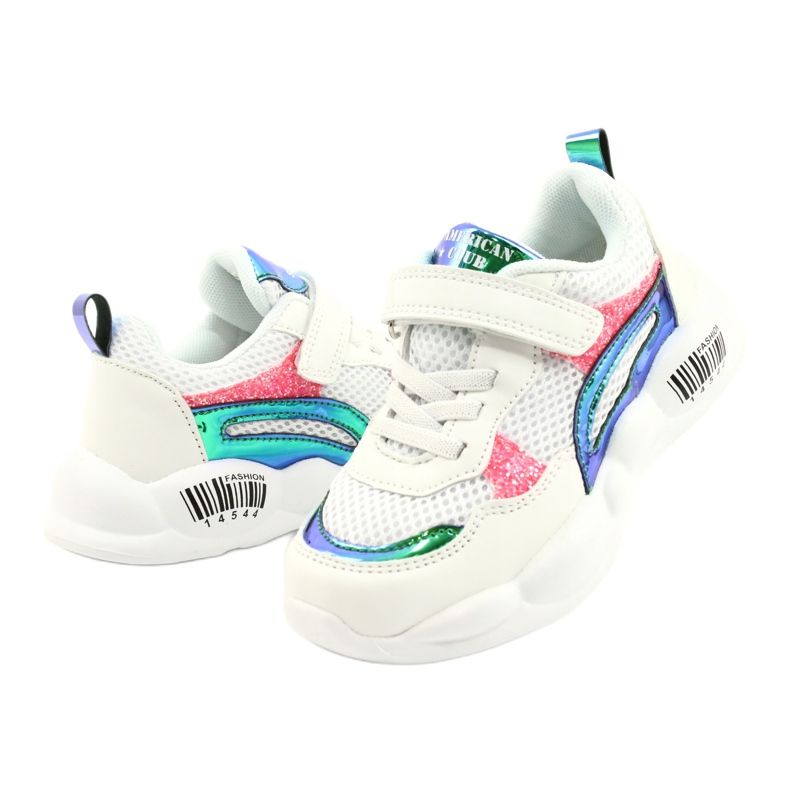 American Club Modische Halographic-Sportschuhe ES23/21 Weiß 3